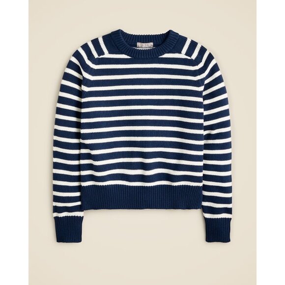 J. Crew Sweaters - J. Crew Women's Classic Relaxed Fit Pullover Sweater Navy White Stripe Size XXS